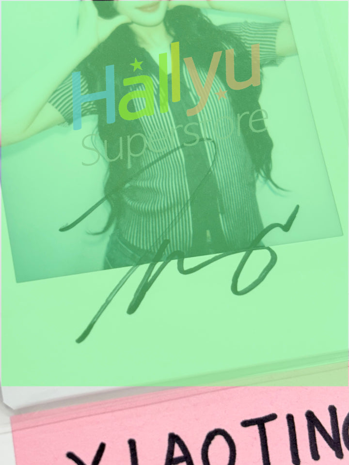 XIAOTING (of Kep1er) - "BUBBLE GUM" - Hand Autographed(Signed) Polaroid [25.9.11]
