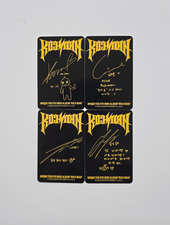 Aespa "Rich Man" - Official Photocard (BURST Ver.) [25.9.15]