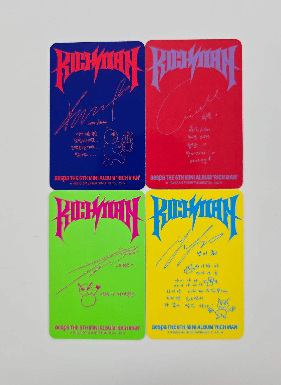 Aespa "Rich Man" - Official Photocard (ENERGY Ver.) [25.9.15]