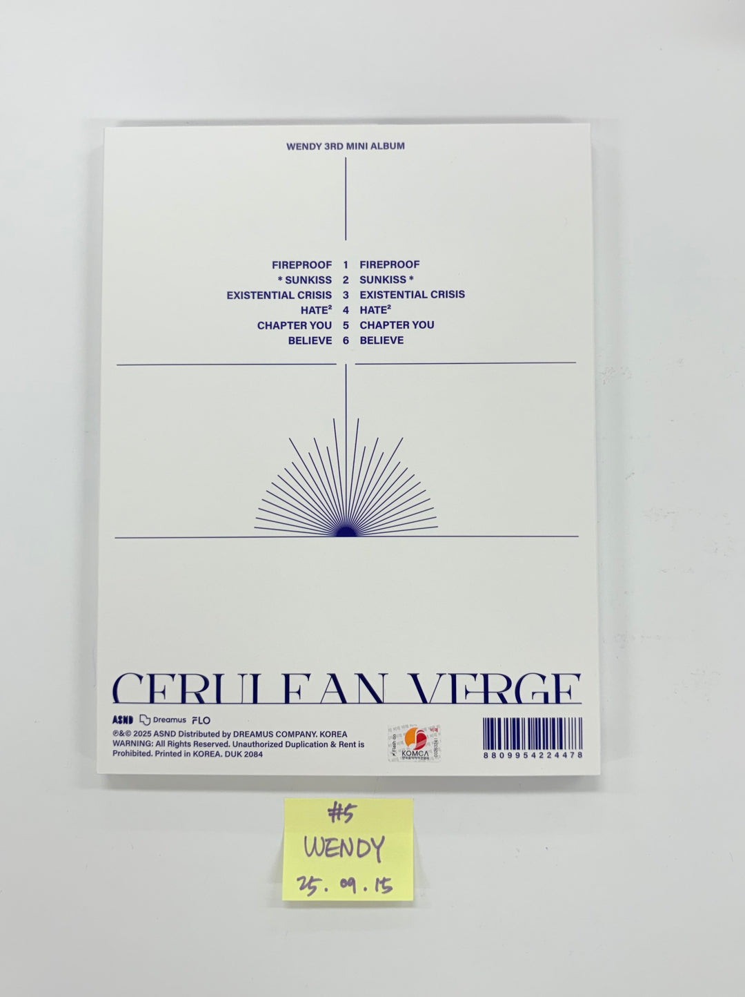 IVE "IVE SECRET", WENDY "Cerulean Verge", CHAEYOUNG "LIL FANTASY" - Hand Autographed(Signed) Promo Album [25.9.15]
