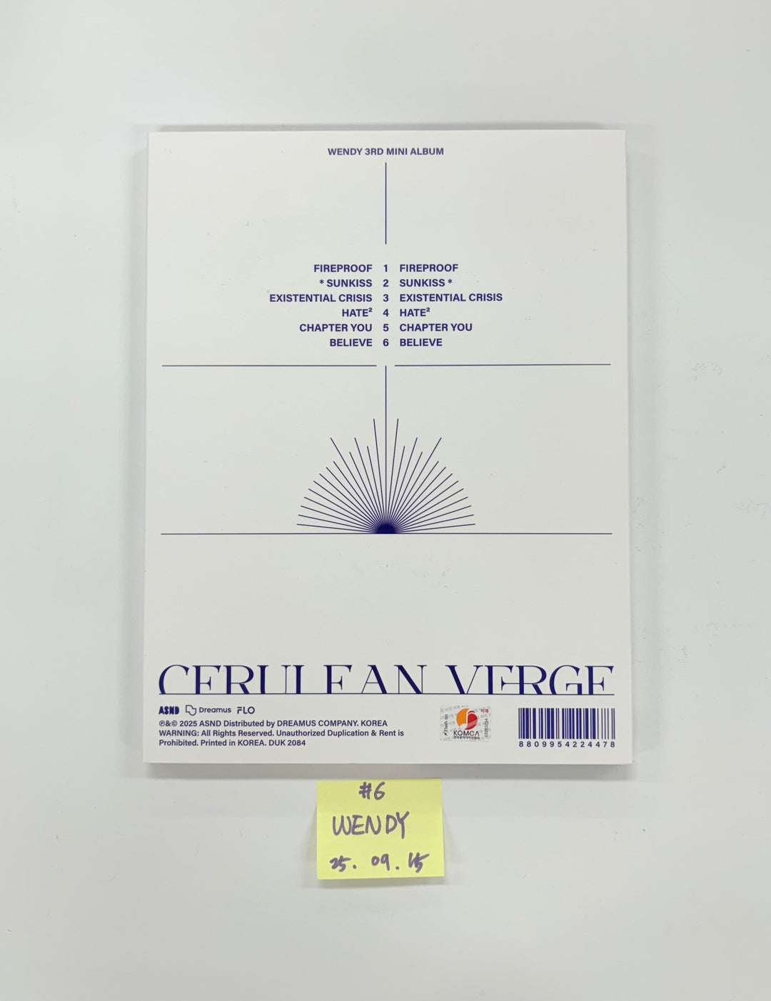 IVE "IVE SECRET", WENDY "Cerulean Verge", CHAEYOUNG "LIL FANTASY" - Hand Autographed(Signed) Promo Album [25.9.15]