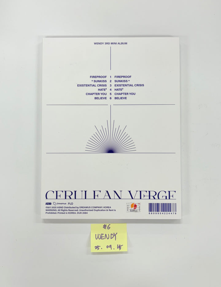 IVE "IVE SECRET", WENDY "Cerulean Verge", CHAEYOUNG "LIL FANTASY" - Hand Autographed(Signed) Promo Album [25.9.15]