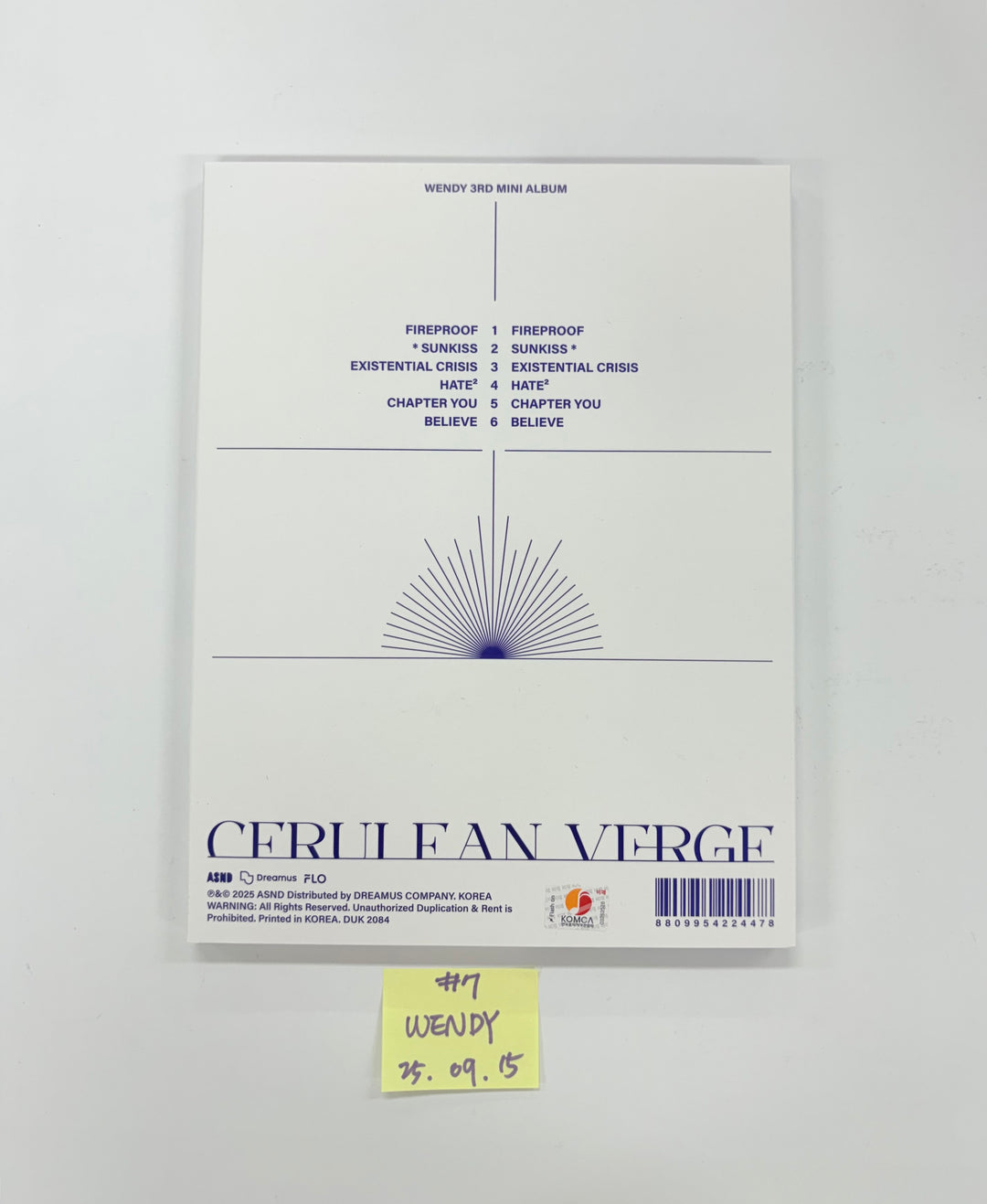 IVE "IVE SECRET", WENDY "Cerulean Verge", CHAEYOUNG "LIL FANTASY" - Hand Autographed(Signed) Promo Album [25.9.15]