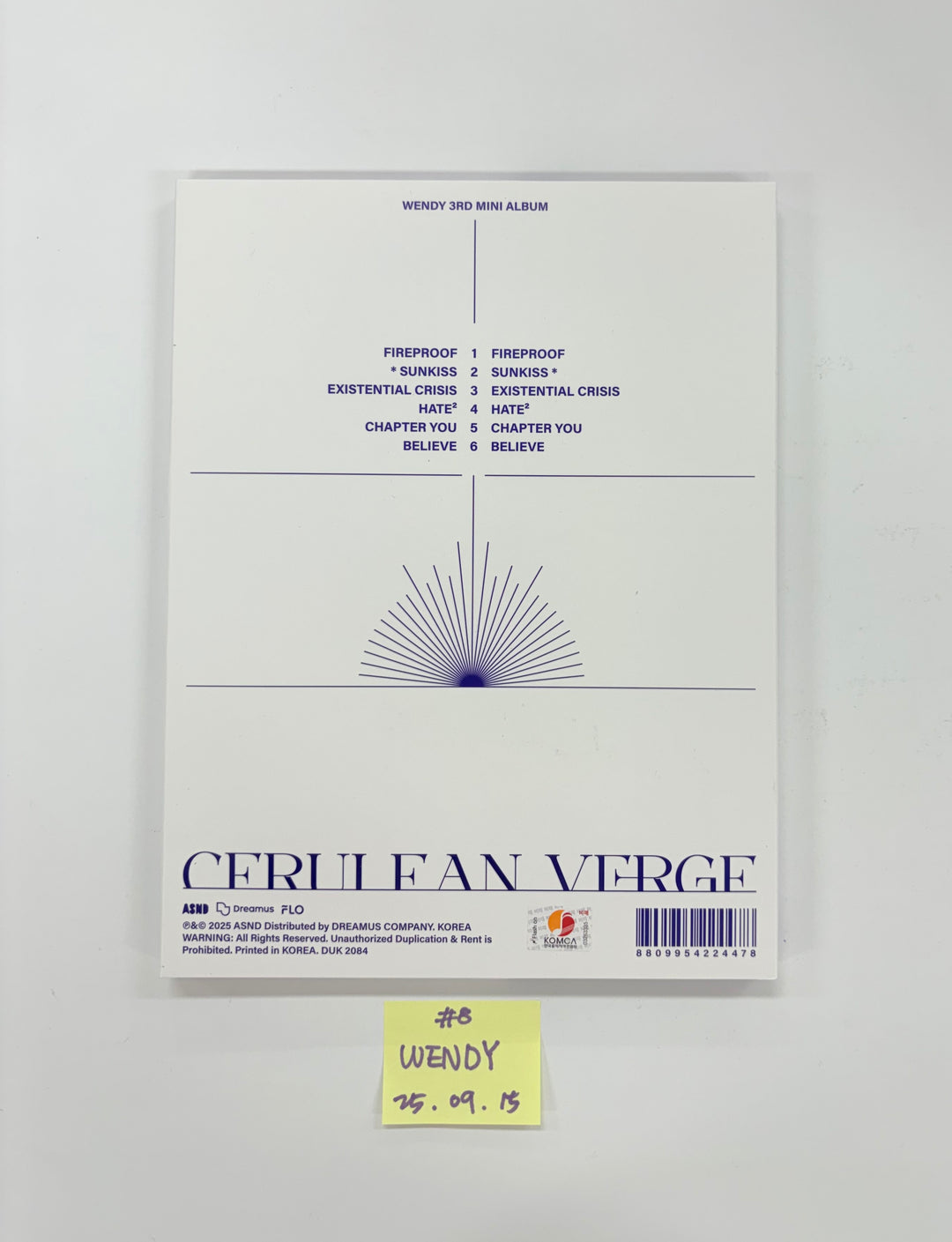 IVE "IVE SECRET", WENDY "Cerulean Verge", CHAEYOUNG "LIL FANTASY" - Hand Autographed(Signed) Promo Album [25.9.15]