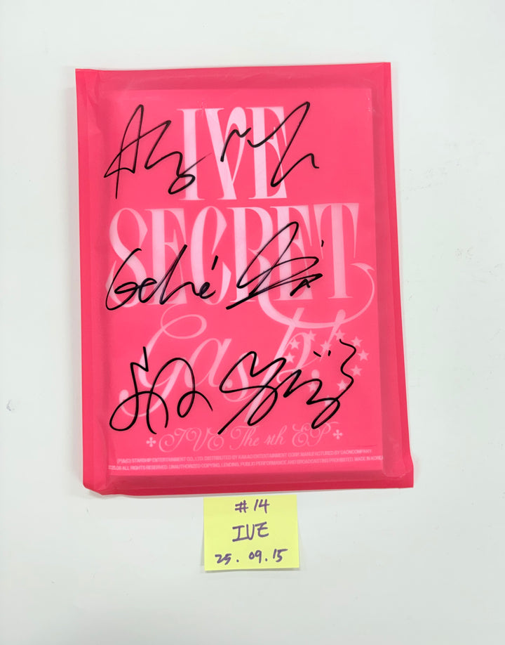 IVE "IVE SECRET", WENDY "Cerulean Verge", CHAEYOUNG "LIL FANTASY" - Hand Autographed(Signed) Promo Album [25.9.15]