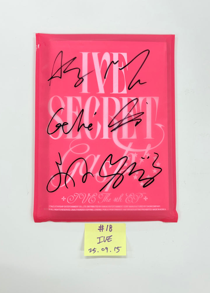 IVE "IVE SECRET", WENDY "Cerulean Verge", CHAEYOUNG "LIL FANTASY" - Hand Autographed(Signed) Promo Album [25.9.15]