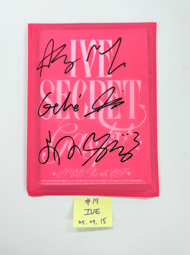 IVE "IVE SECRET", WENDY "Cerulean Verge", CHAEYOUNG "LIL FANTASY" - Hand Autographed(Signed) Promo Album [25.9.15]