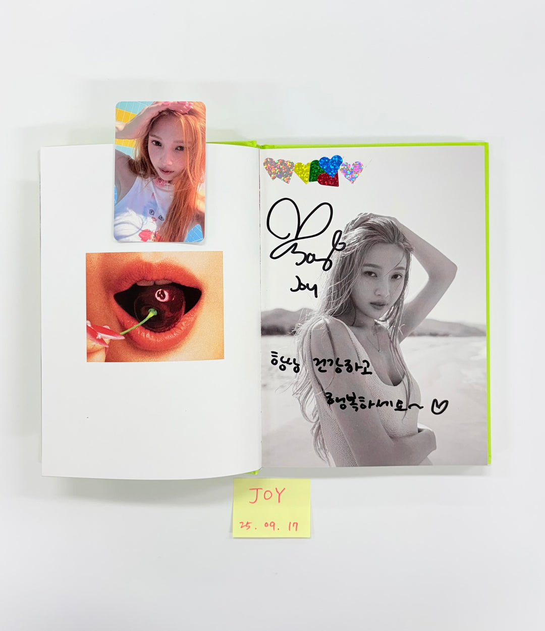 JOY (of Red Velvet) "From JOY, with Love" - Hand Autograhped(Signed) Album [25.9.17]