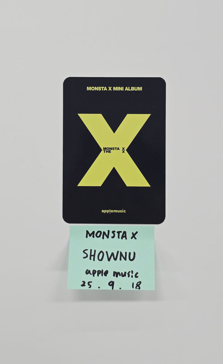 SHOWNU (of MONSTA X) "THE X" - Apple Music Fansign Event Winner Photocard [25.9.18]