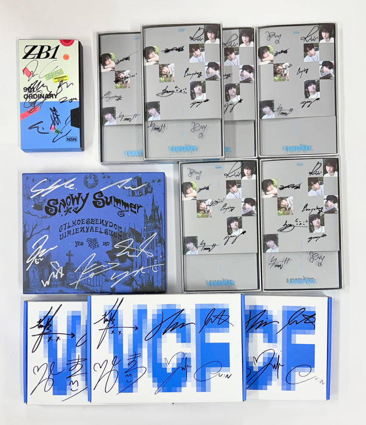 ZEROBASEONE "Never Say Never",  ALL(H)OURS "VCF", IDID "I did it", CLOSE YOUR EYES "Snowy Summer" -  Hand Authgraphed (Signed)Promo Album [25.9.22]