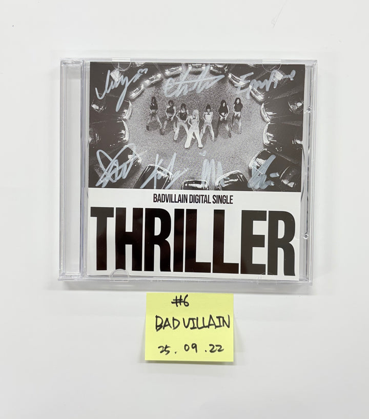 WENDY (of Red velvet) "Cerulean Verge", YUQI (of I-die) "Motivation", BADVILLAIN "THRILLER" - Hand Authgraphed (Signed) Promo Album  [25.9.22]