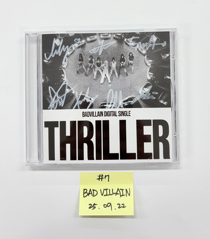 WENDY (of Red velvet) "Cerulean Verge", YUQI (of I-die) "Motivation", BADVILLAIN "THRILLER" - Hand Authgraphed (Signed) Promo Album  [25.9.22]