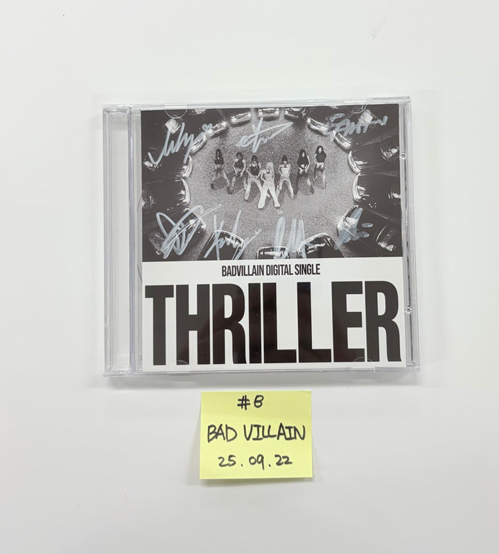 WENDY (of Red velvet) "Cerulean Verge", YUQI (of I-die) "Motivation", BADVILLAIN "THRILLER" - Hand Authgraphed (Signed) Promo Album  [25.9.22]