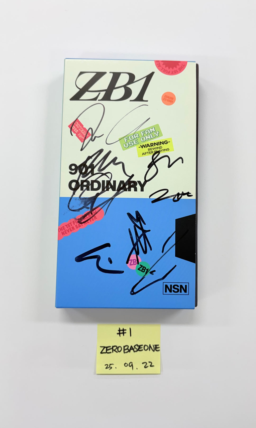 ZEROBASEONE "Never Say Never",  ALL(H)OURS "VCF", IDID "I did it", CLOSE YOUR EYES "Snowy Summer" -  Hand Authgraphed (Signed)Promo Album [25.9.22]