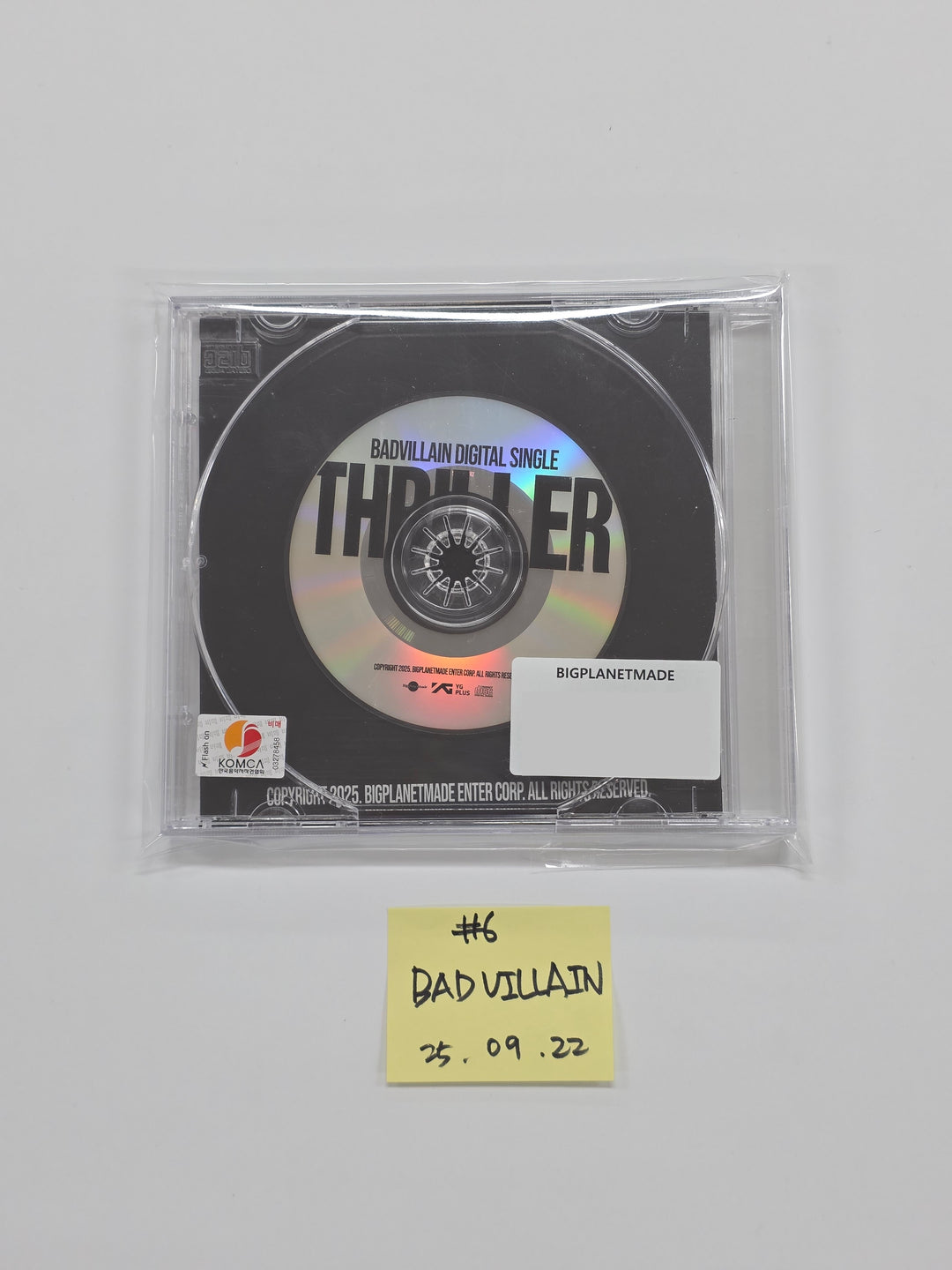 WENDY (of Red velvet) "Cerulean Verge", YUQI (of I-die) "Motivation", BADVILLAIN "THRILLER" - Hand Authgraphed (Signed) Promo Album  [25.9.22]