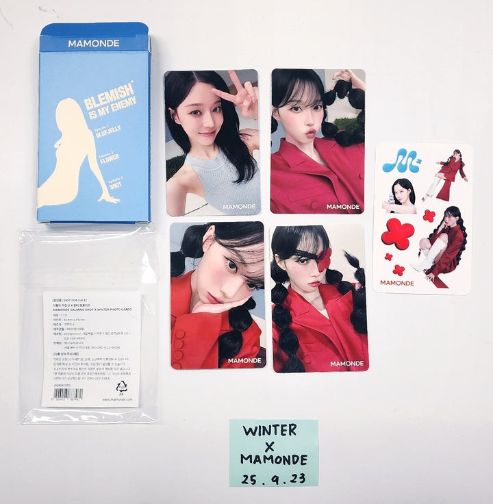 Winter (Of Aespa) - MAMONDE Calming Shot Event Photocards Set (4EA) [25.9.23]