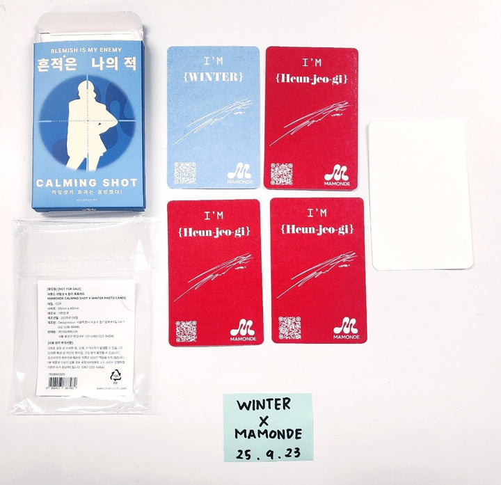 Winter (Of Aespa) - MAMONDE Calming Shot Event Photocards Set (4EA) [25.9.23]