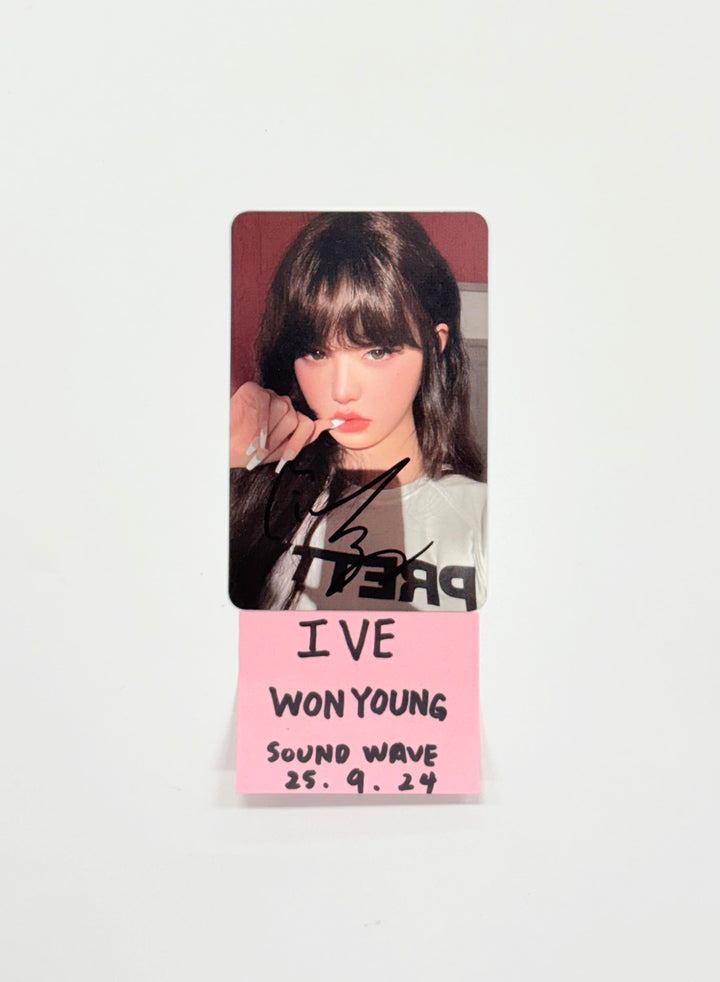 WONYOUNG (of IVE) "IVE SECRET" - Soundwave Fansign Event Winner Photocard [25.9.24]