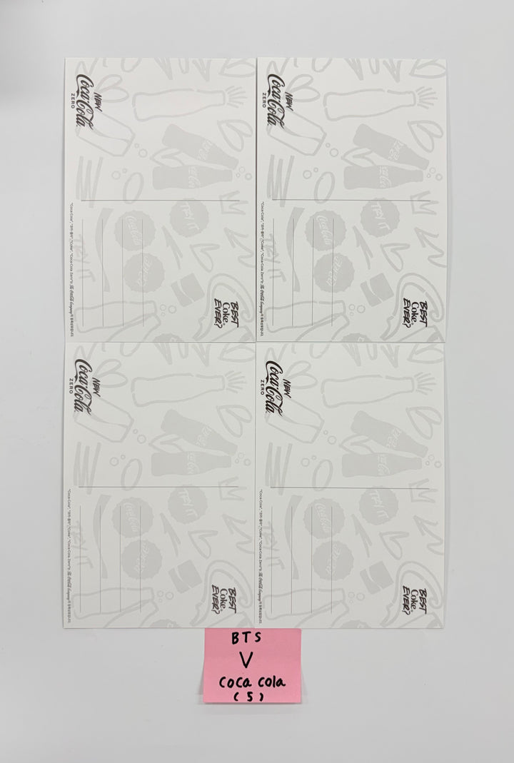 V (of BTS) - COCA COLA Event Postcard Set (4ea) [25.9.24]