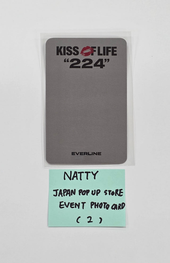 NATTY (of KISS OF LIFE) "224" - Everline JAPAN POP UP STORE OFFICIAL MD Event Photocard [25.9.26]