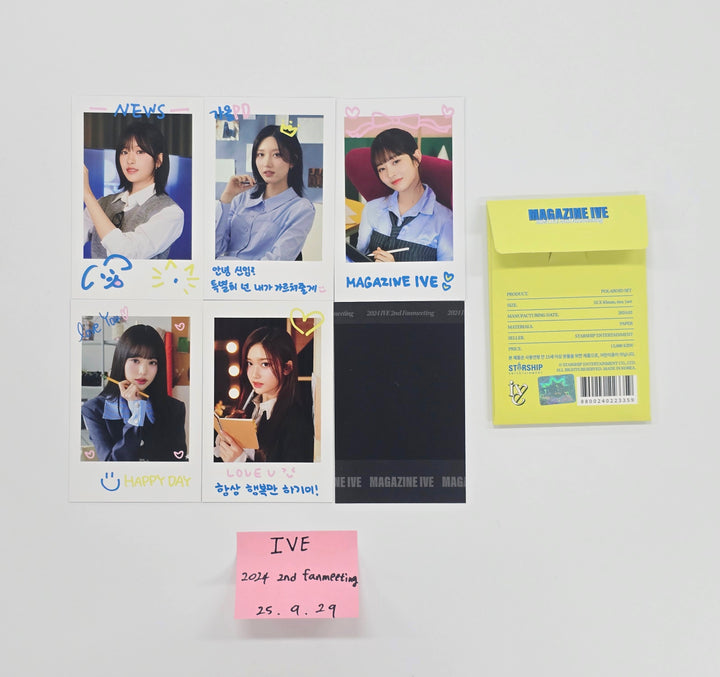 IVE "MAGAZINE" - 2024 2nd Fanmeeting Polaroid Type Photocards Set (6EA) [25.9.29]