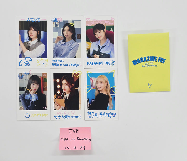 IVE "MAGAZINE" - 2024 2nd Fanmeeting Polaroid Type Photocards Set (6EA) [25.9.29]