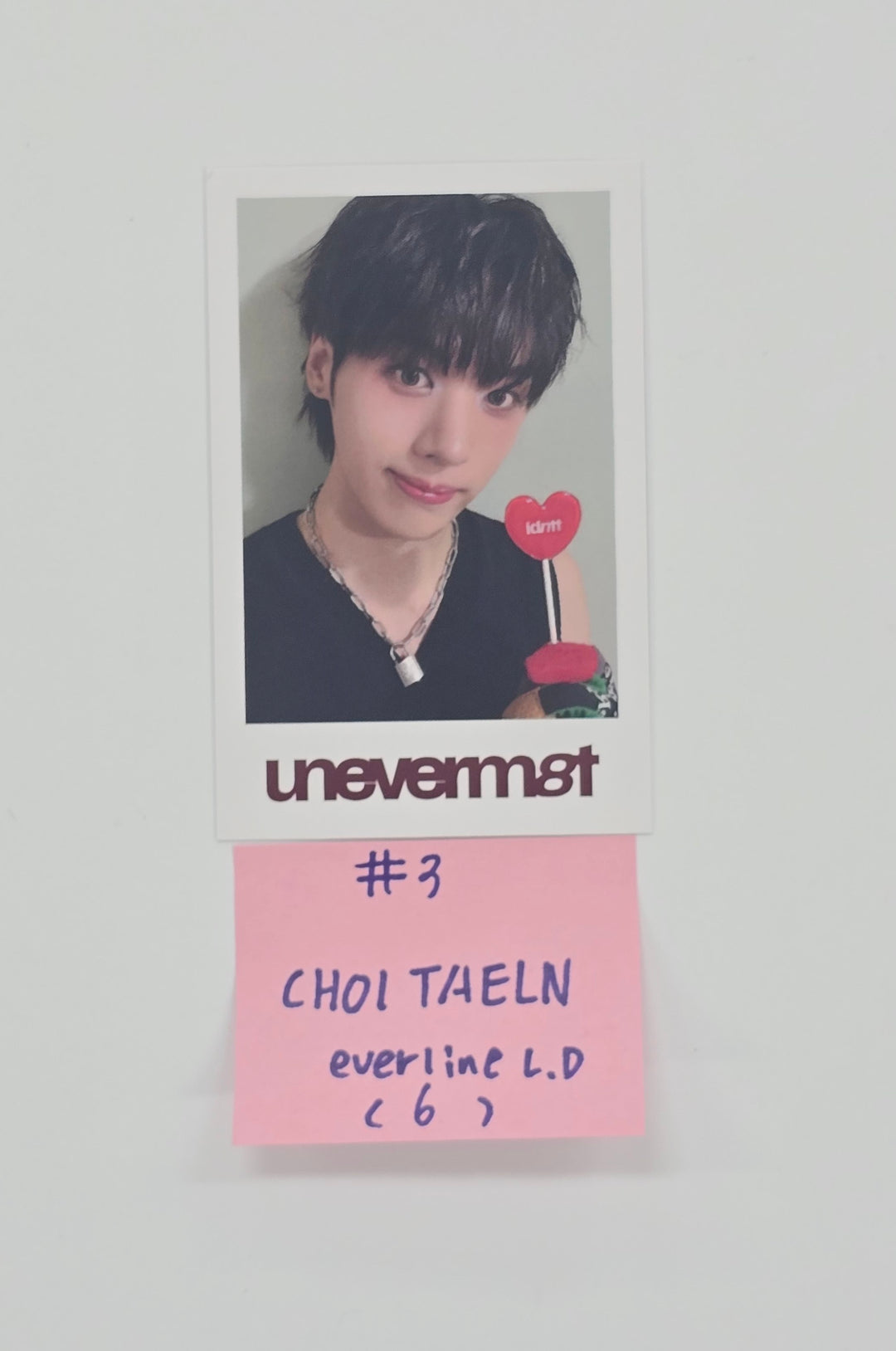 idntt "unevermet" - Everline Lucky Draw Event Polaroid Type Photocards (Objekt Music Album ver.) [25.9.29]