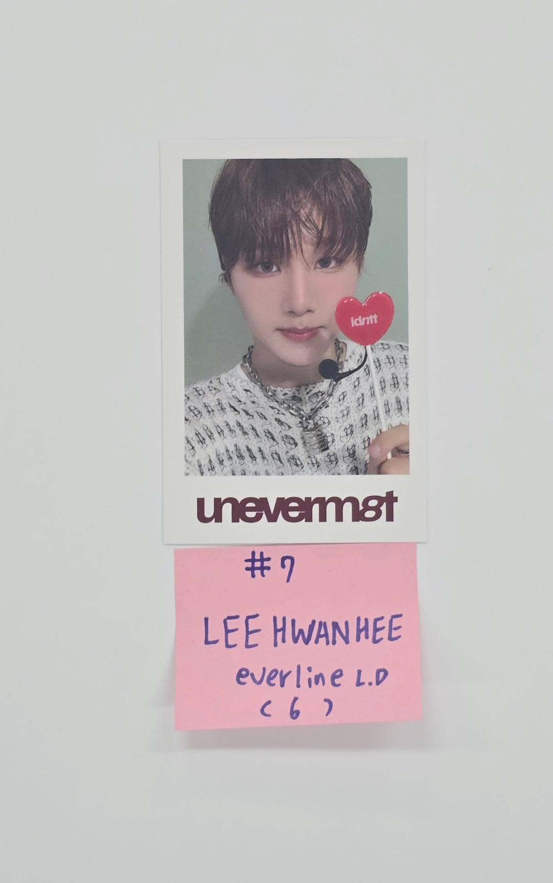idntt "unevermet" - Everline Lucky Draw Event Polaroid Type Photocards (Objekt Music Album ver.) [25.9.29]