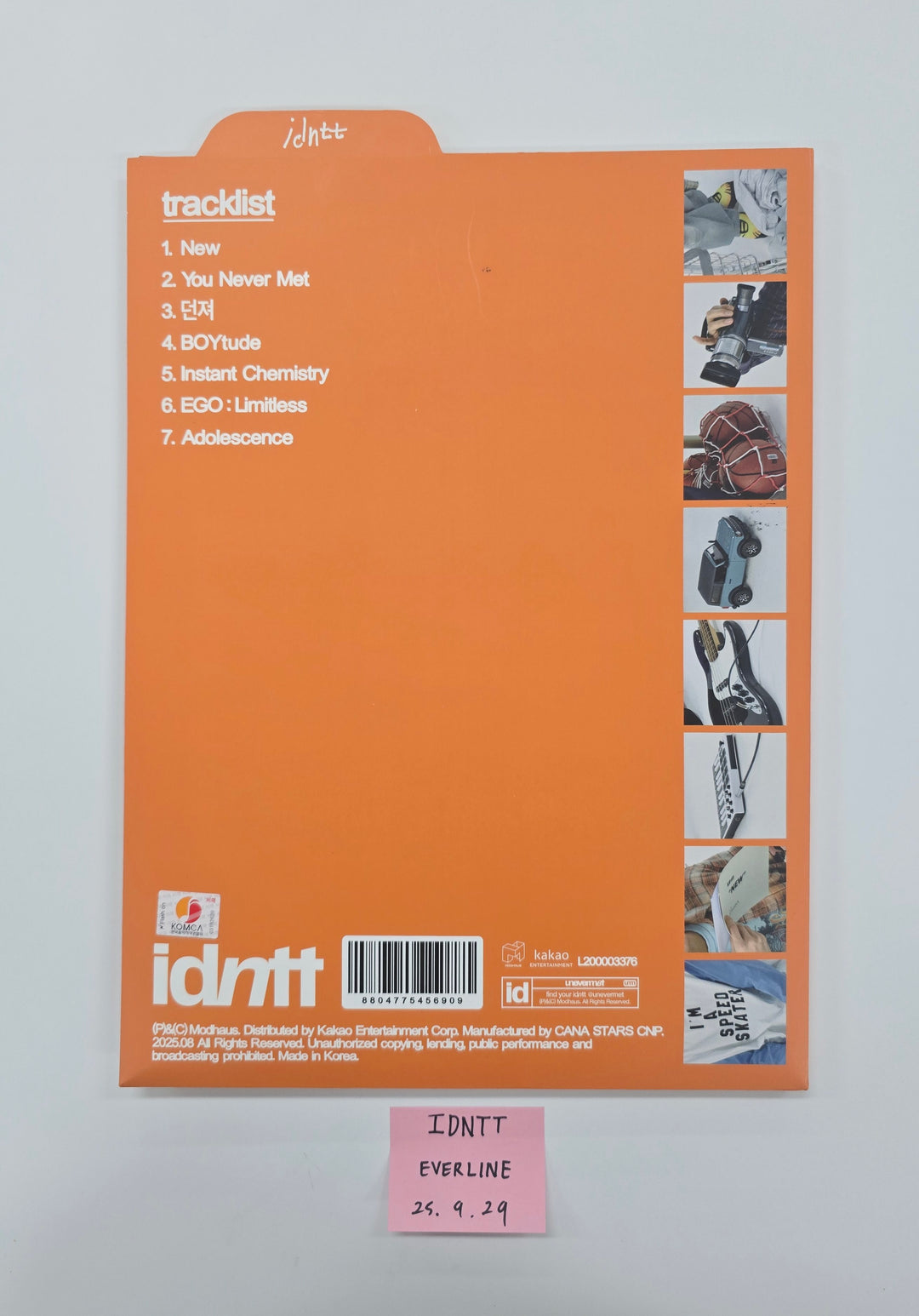 idntt "unevermet" - Hand Autograhped(Signed) Album [25.9.29]
