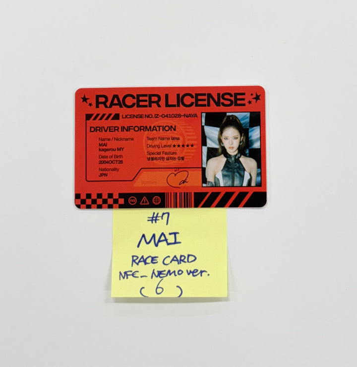 IZNA "Not Just Pretty" - Official Photocard, Race card (NFC_Nemo Ver.)[25.10.01]