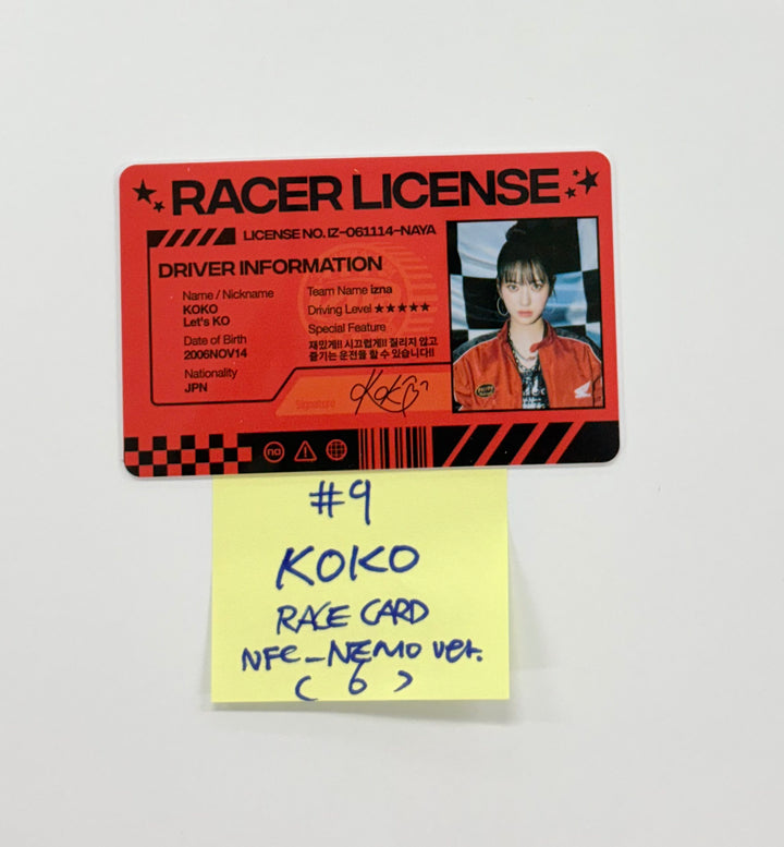 IZNA "Not Just Pretty" - Official Photocard, Race card (NFC_Nemo Ver.)[25.10.01]