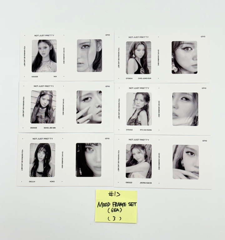 IZNA "Not Just Pretty" - Official Photocard, mood frame set (6ea), ticket set (6ea) (PHOTOBOOK Ver.) [25.10.01]