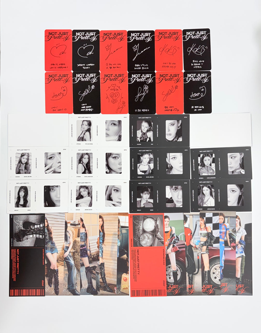 IZNA "Not Just Pretty" - Official Photocard, mood frame set (6ea), ticket set (6ea) (PHOTOBOOK Ver.) [25.10.01]