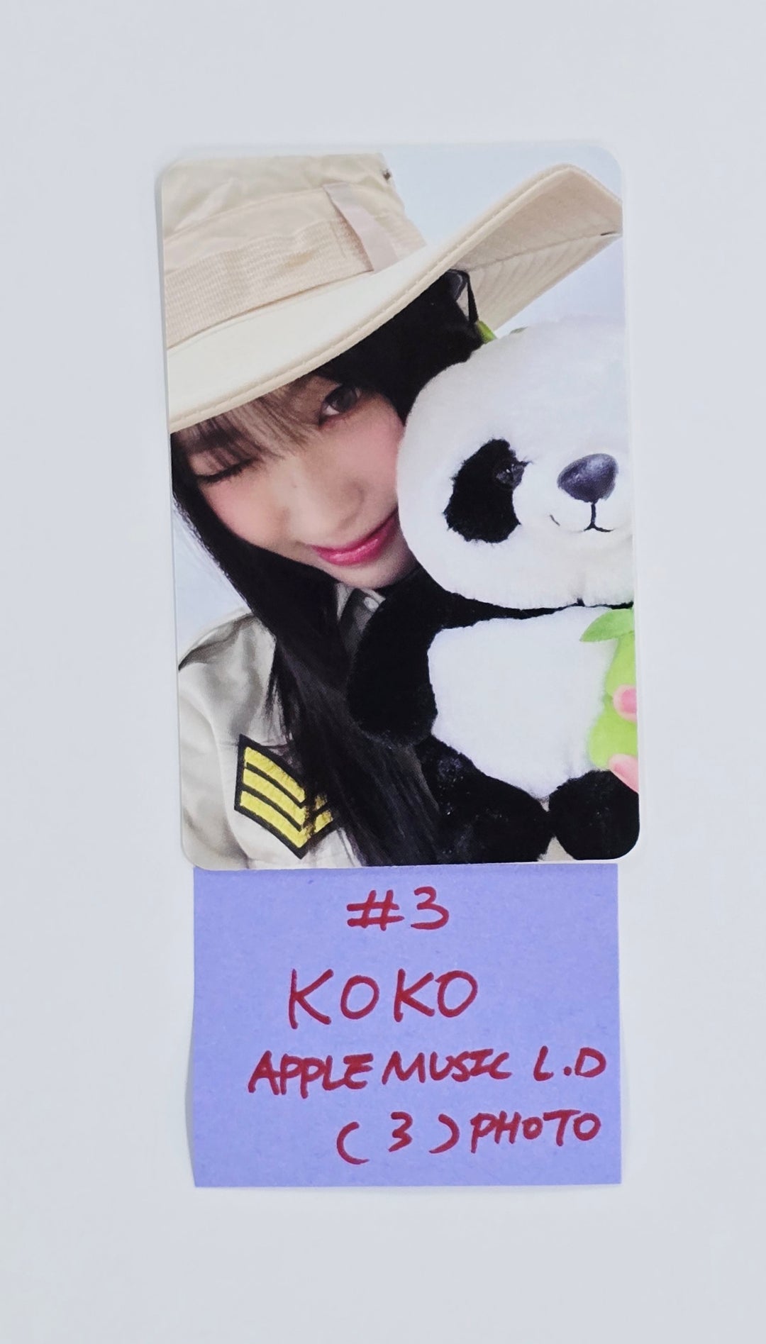 IZNA "Not Just Pretty" - Apple Music Lucky Draw Event Photocard, Polaroid type Photocard [25.10.01]