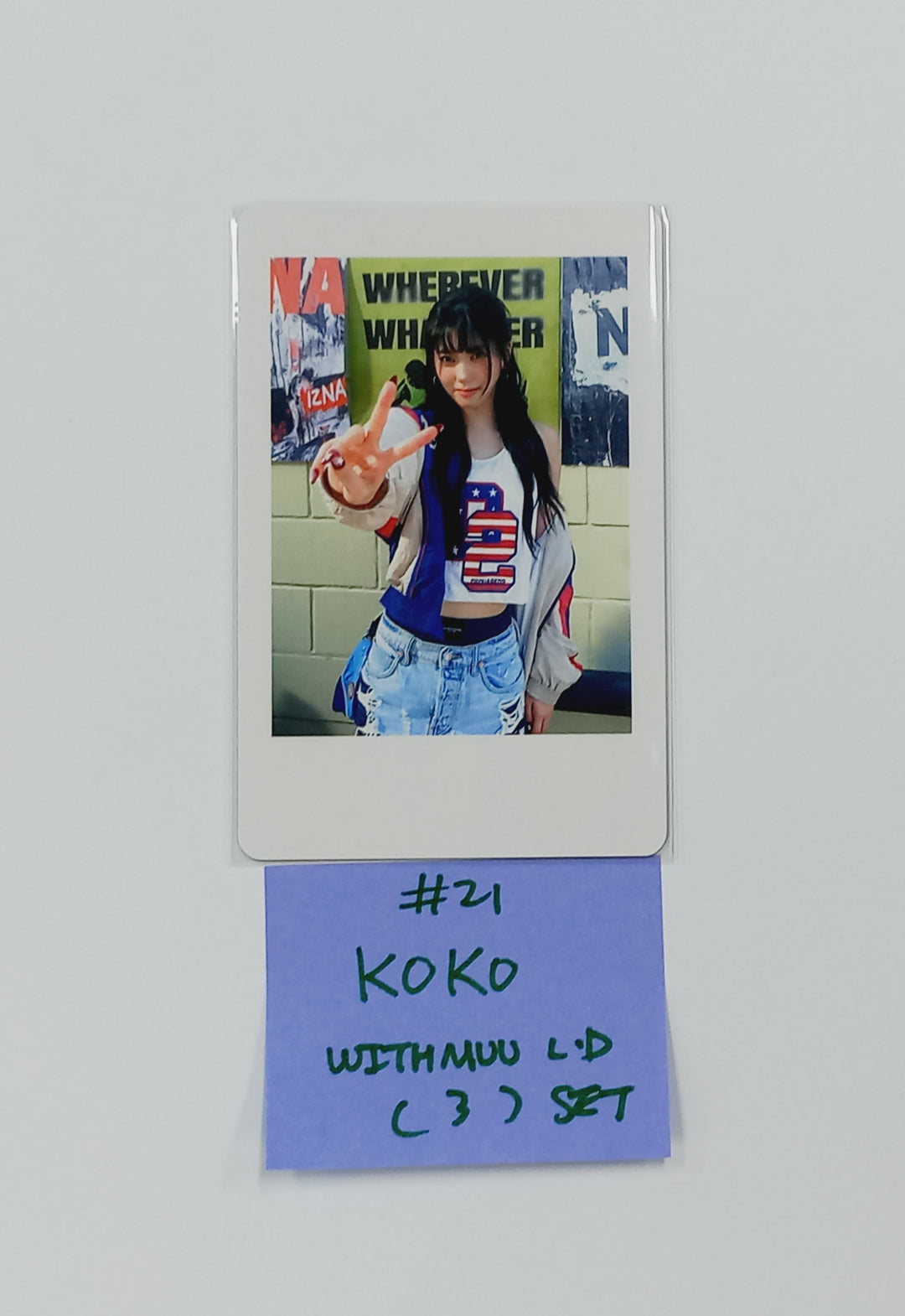 IZNA "Not Just Pretty" - Withmuu Lucky Draw Event Photocard, Polaroid type Photocard [25.10.01]