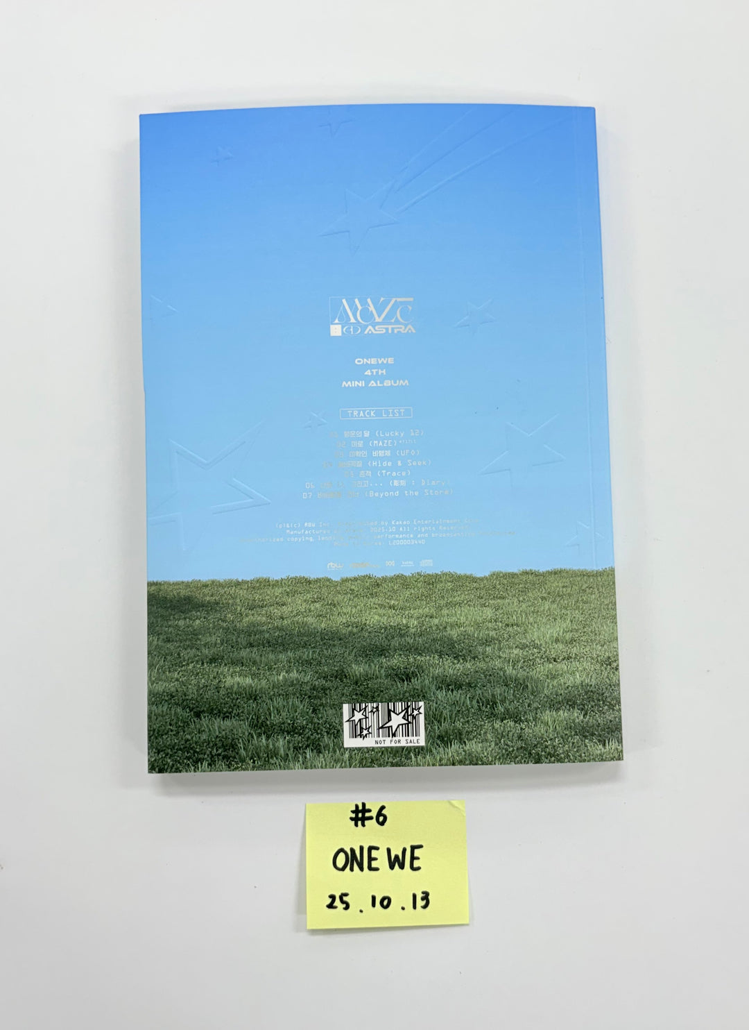 KickFlip "My First Flip", ONEWE "MAZE : AD ASTRA", MONSTA X "THE X" - Hand Autographed(Signed) Promo Album [25.10.13]