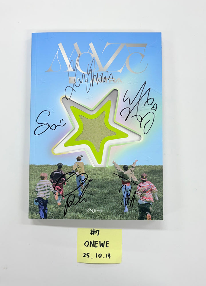 KickFlip "My First Flip", ONEWE "MAZE : AD ASTRA", MONSTA X "THE X" - Hand Autographed(Signed) Promo Album [25.10.13]