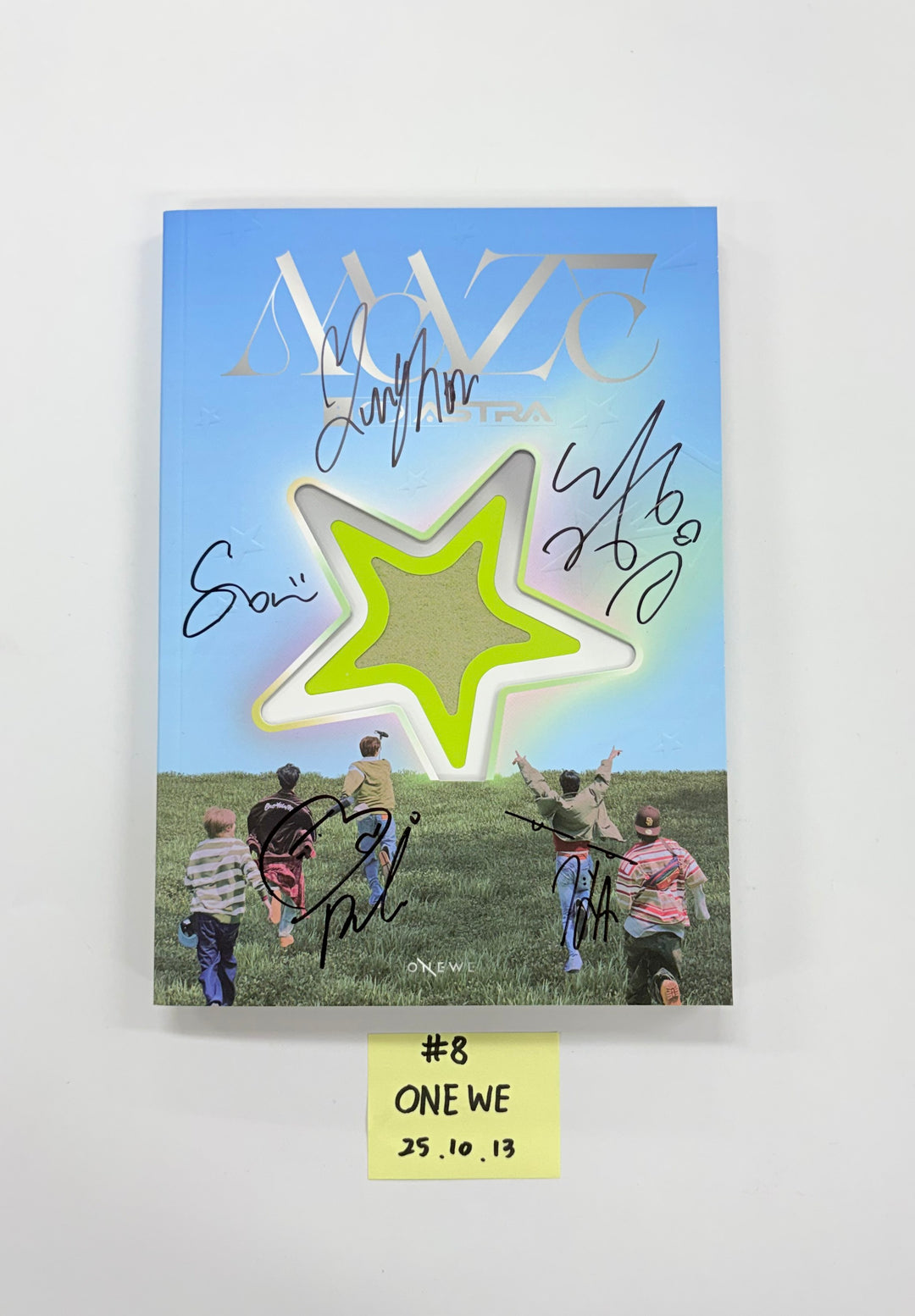 KickFlip "My First Flip", ONEWE "MAZE : AD ASTRA", MONSTA X "THE X" - Hand Autographed(Signed) Promo Album [25.10.13]