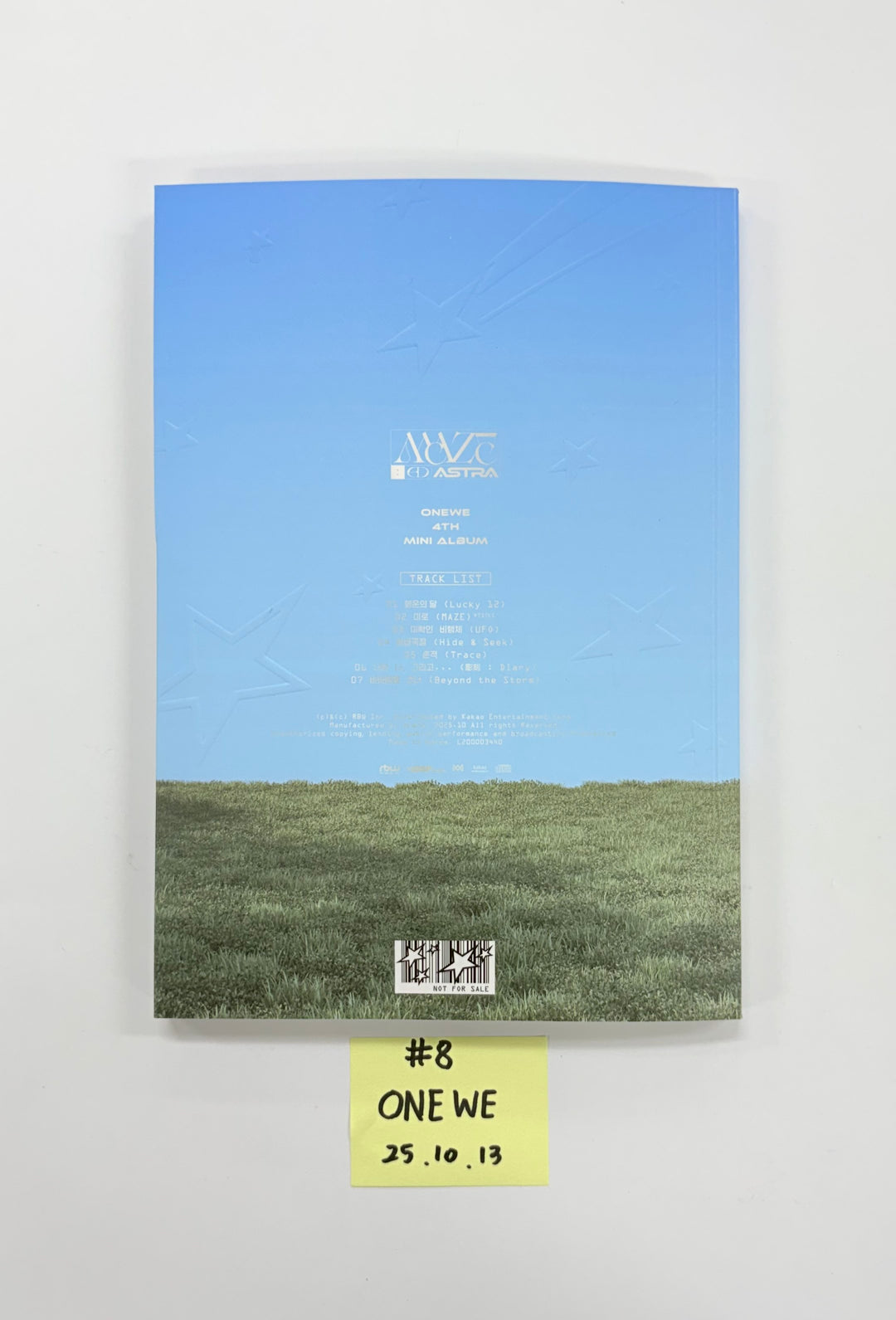 KickFlip "My First Flip", ONEWE "MAZE : AD ASTRA", MONSTA X "THE X" - Hand Autographed(Signed) Promo Album [25.10.13]