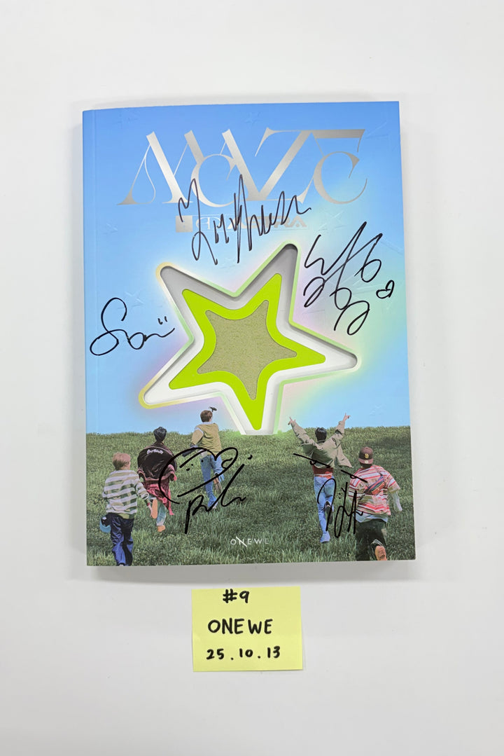 KickFlip "My First Flip", ONEWE "MAZE : AD ASTRA", MONSTA X "THE X" - Hand Autographed(Signed) Promo Album [25.10.13]