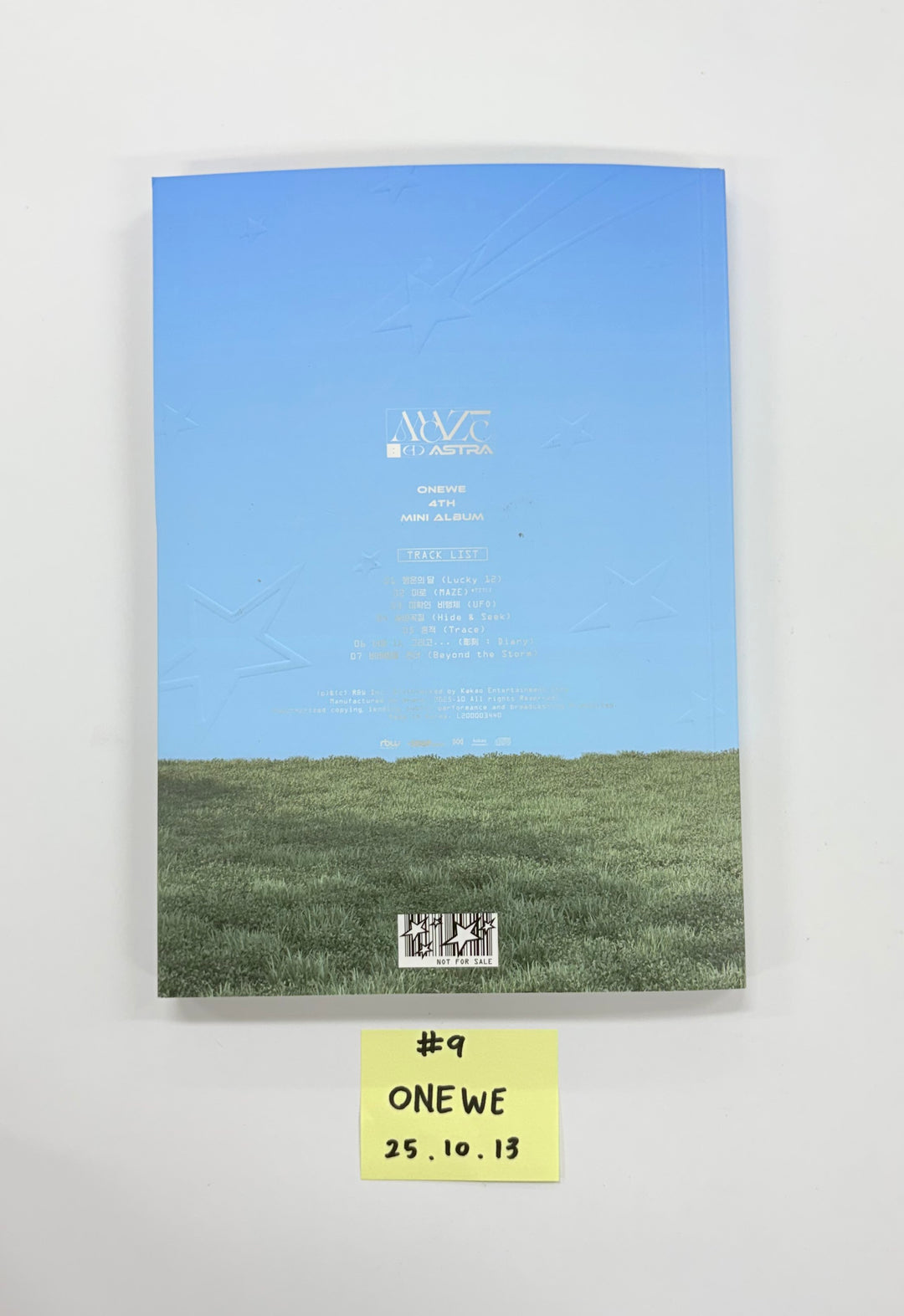 KickFlip "My First Flip", ONEWE "MAZE : AD ASTRA", MONSTA X "THE X" - Hand Autographed(Signed) Promo Album [25.10.13]