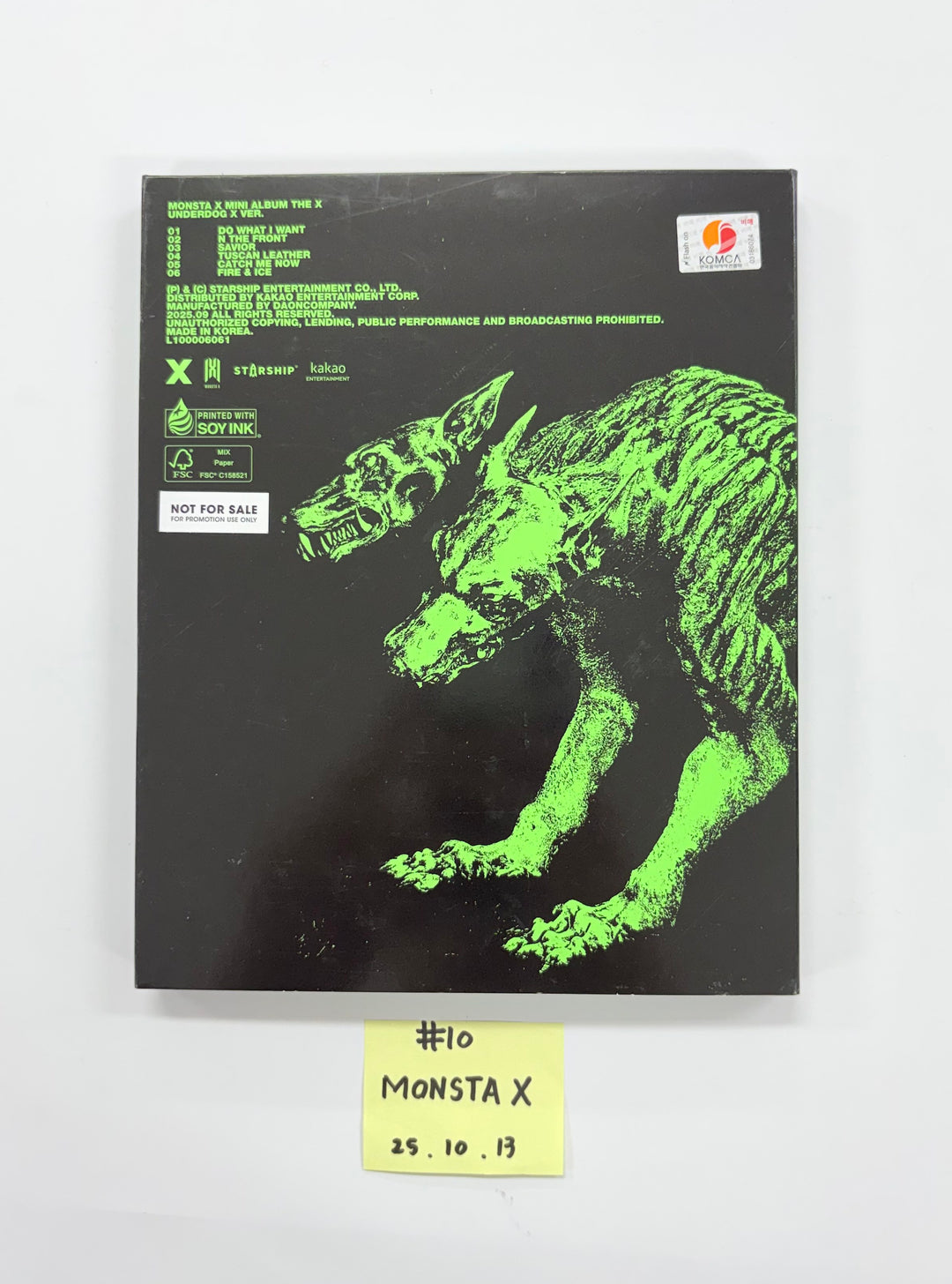 KickFlip "My First Flip", ONEWE "MAZE : AD ASTRA", MONSTA X "THE X" - Hand Autographed(Signed) Promo Album [25.10.13]