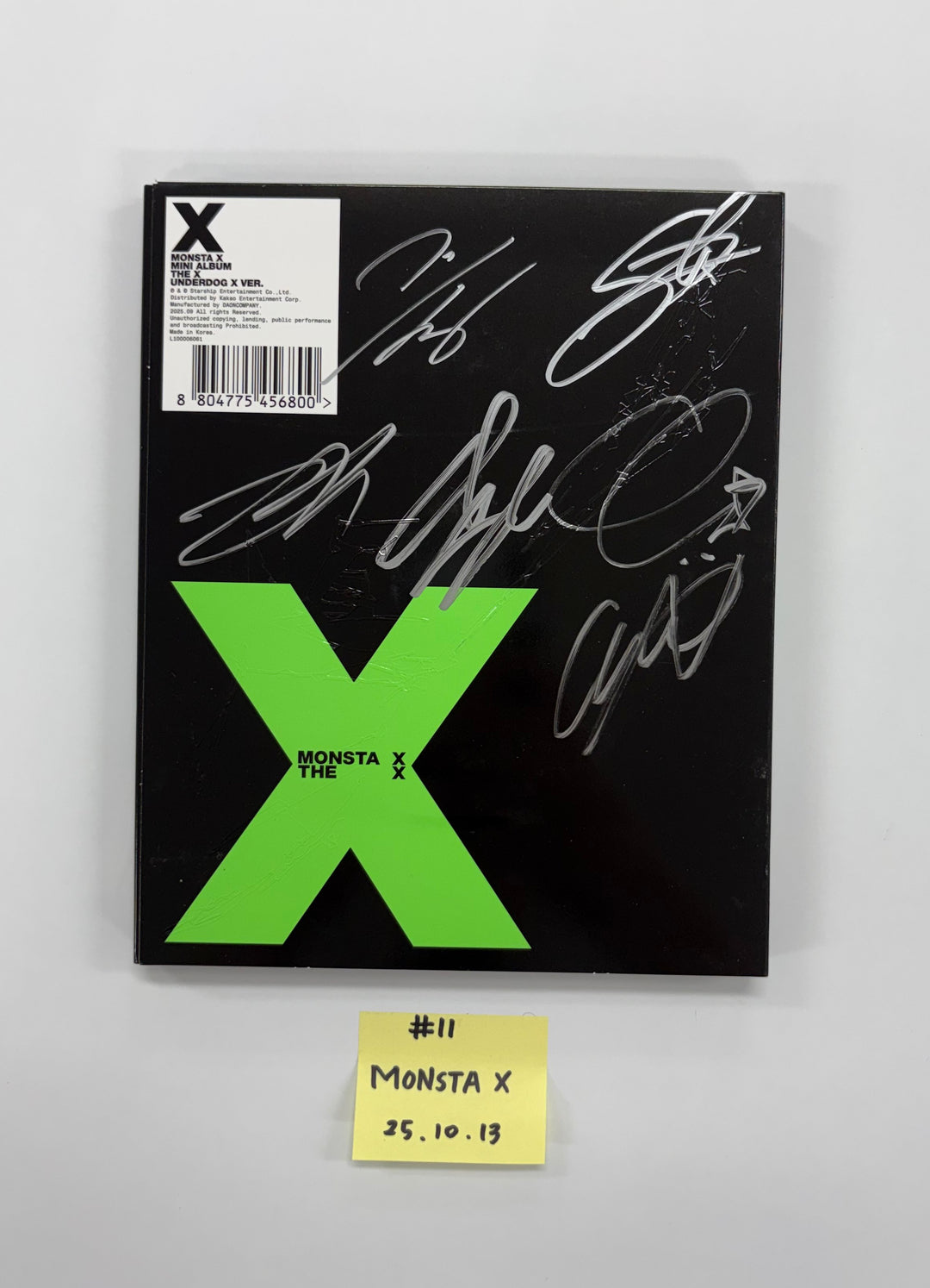 KickFlip "My First Flip", ONEWE "MAZE : AD ASTRA", MONSTA X "THE X" - Hand Autographed(Signed) Promo Album [25.10.13]