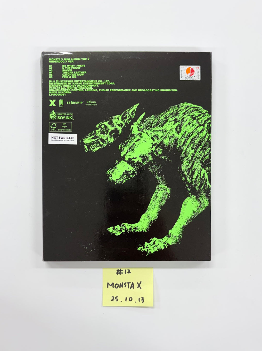 KickFlip "My First Flip", ONEWE "MAZE : AD ASTRA", MONSTA X "THE X" - Hand Autographed(Signed) Promo Album [25.10.13]