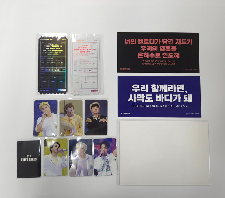 BTS MOVIE WEEKS - MEGABOX Event Photocard set (7ea), Original Ticket [25.10.13]