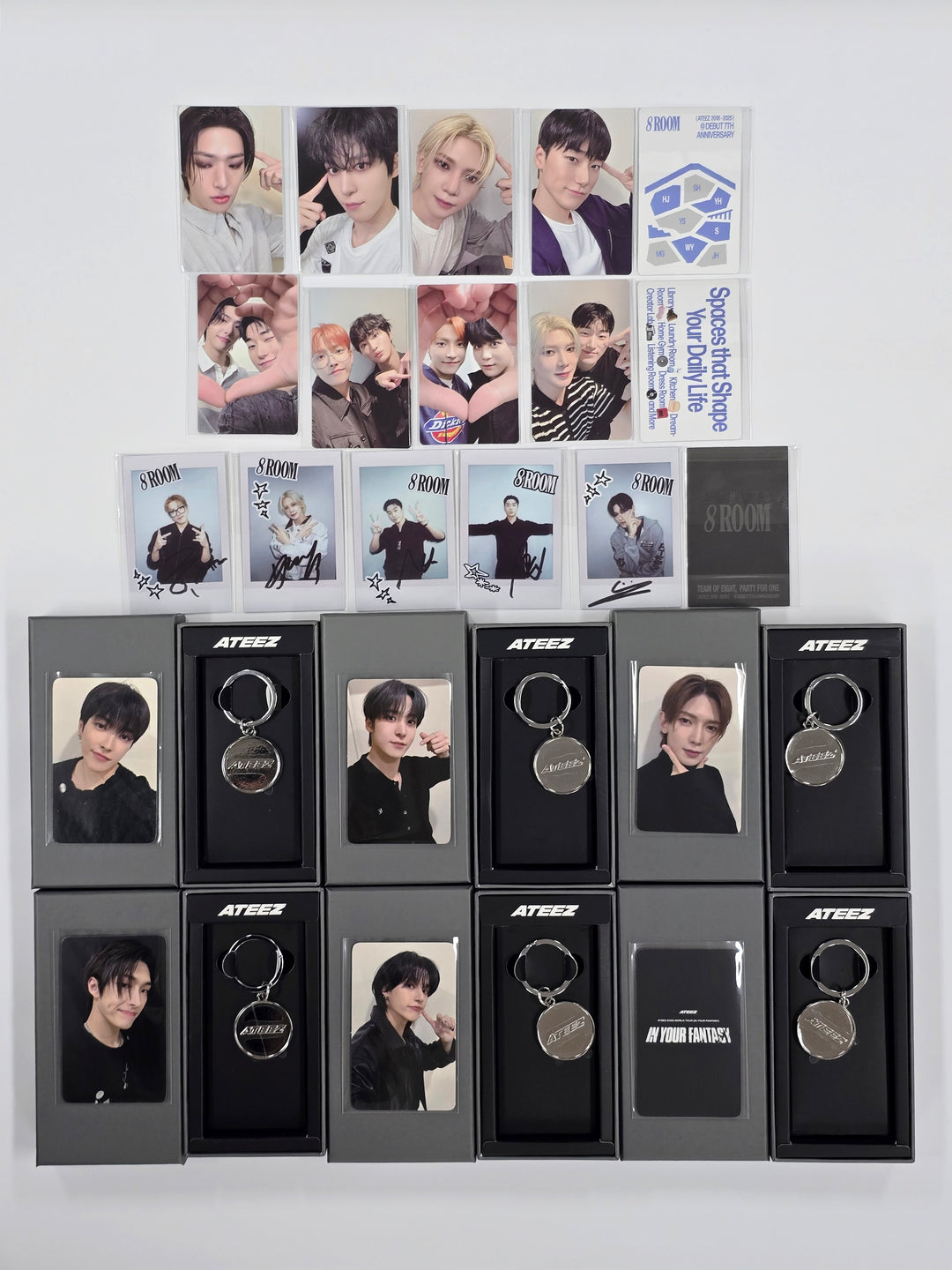 ATEEZ - ATEEZ "8ROOM" POP-UP STORE Lucky Draw Card Event Photocard, polaroid type Photocard, Keyring [25.10.14]