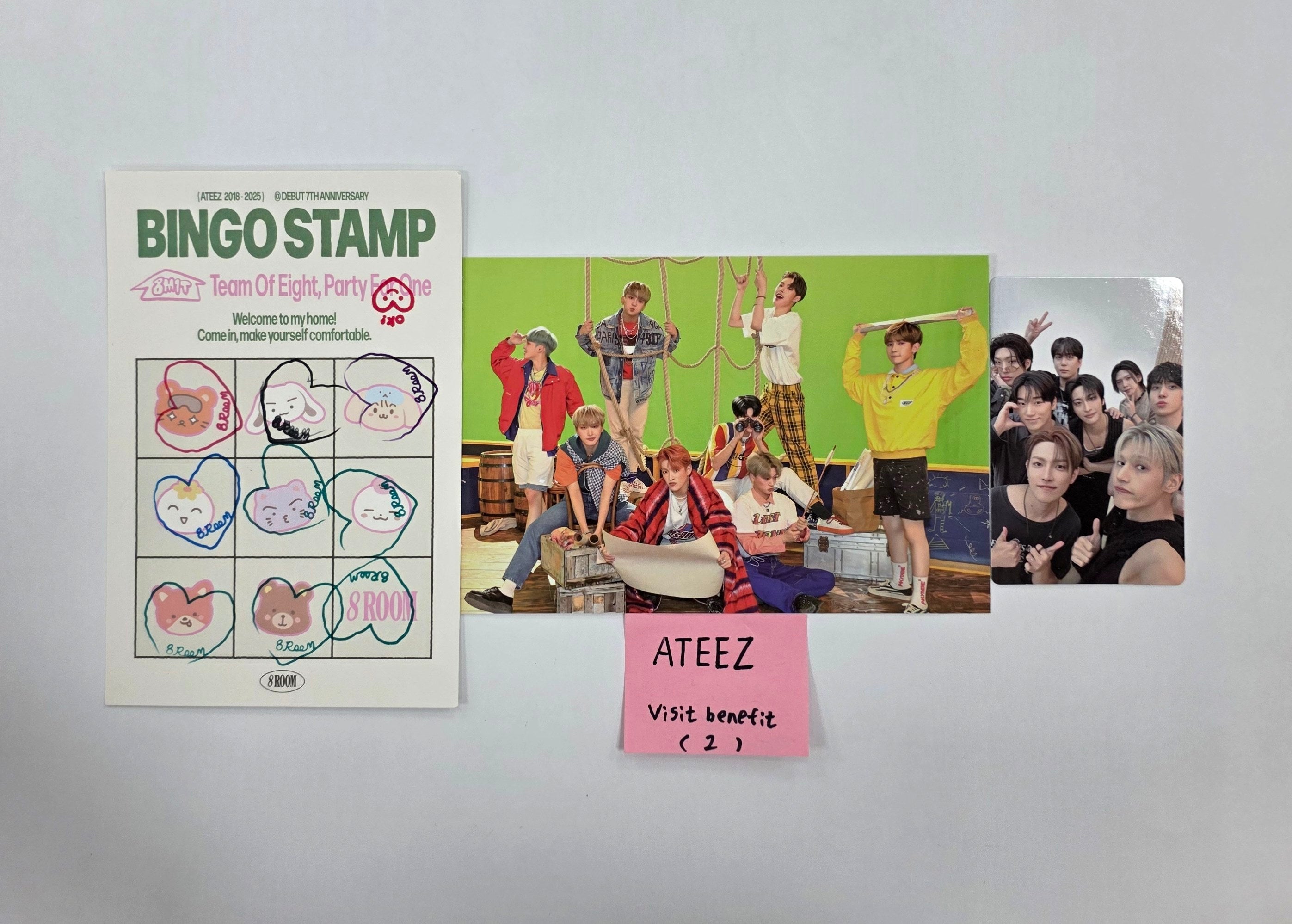 ateez 生写真 ステッカー K-POPグッズ ATEEZ エイティーズ 防水ステッカー オリジナル