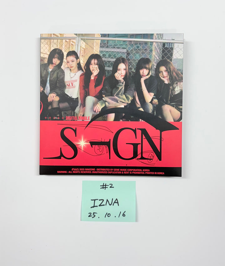 STAYC "...l", IZNA "SIGN", ATEEZ "GOLDEN HOUR : Part.3", ZB1 "CINEMA PARADISE", Minnie "Her", Baby Dont Cry "", I-dle "We Are", Cosmosy "Lucky=One", EJel "ANEW" - Hand Autographed(Signed) Promo Album [25.10.16]