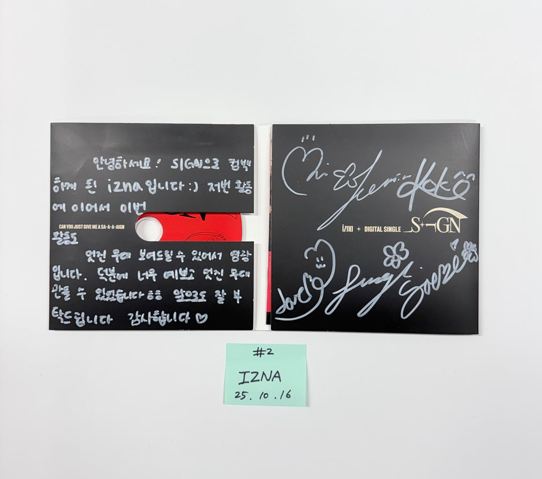 STAYC "...l", IZNA "SIGN", ATEEZ "GOLDEN HOUR : Part.3", ZB1 "CINEMA PARADISE", Minnie "Her", Baby Dont Cry "", I-dle "We Are", Cosmosy "Lucky=One", EJel "ANEW" - Hand Autographed(Signed) Promo Album [25.10.16]