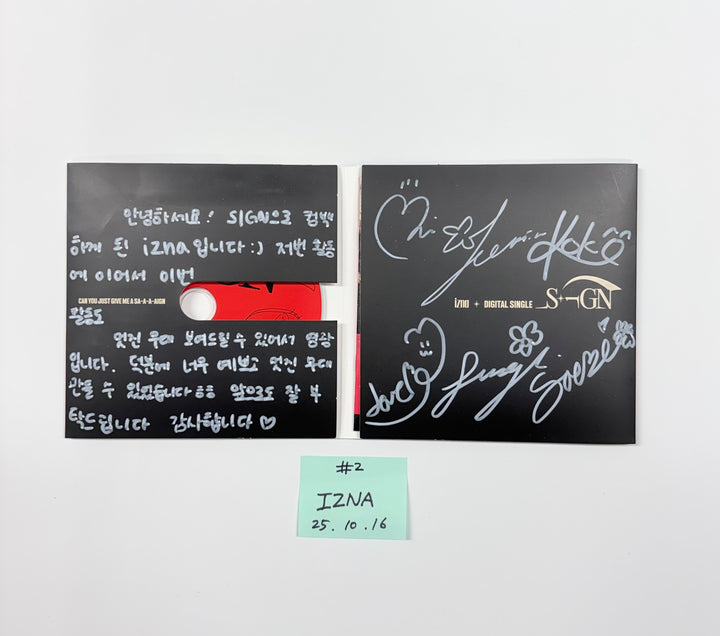 STAYC "...l", IZNA "SIGN", ATEEZ "GOLDEN HOUR : Part.3", ZB1 "CINEMA PARADISE", Minnie "Her", Baby Dont Cry "", I-dle "We Are", Cosmosy "Lucky=One", EJel "ANEW" - Hand Autographed(Signed) Promo Album [25.10.16]